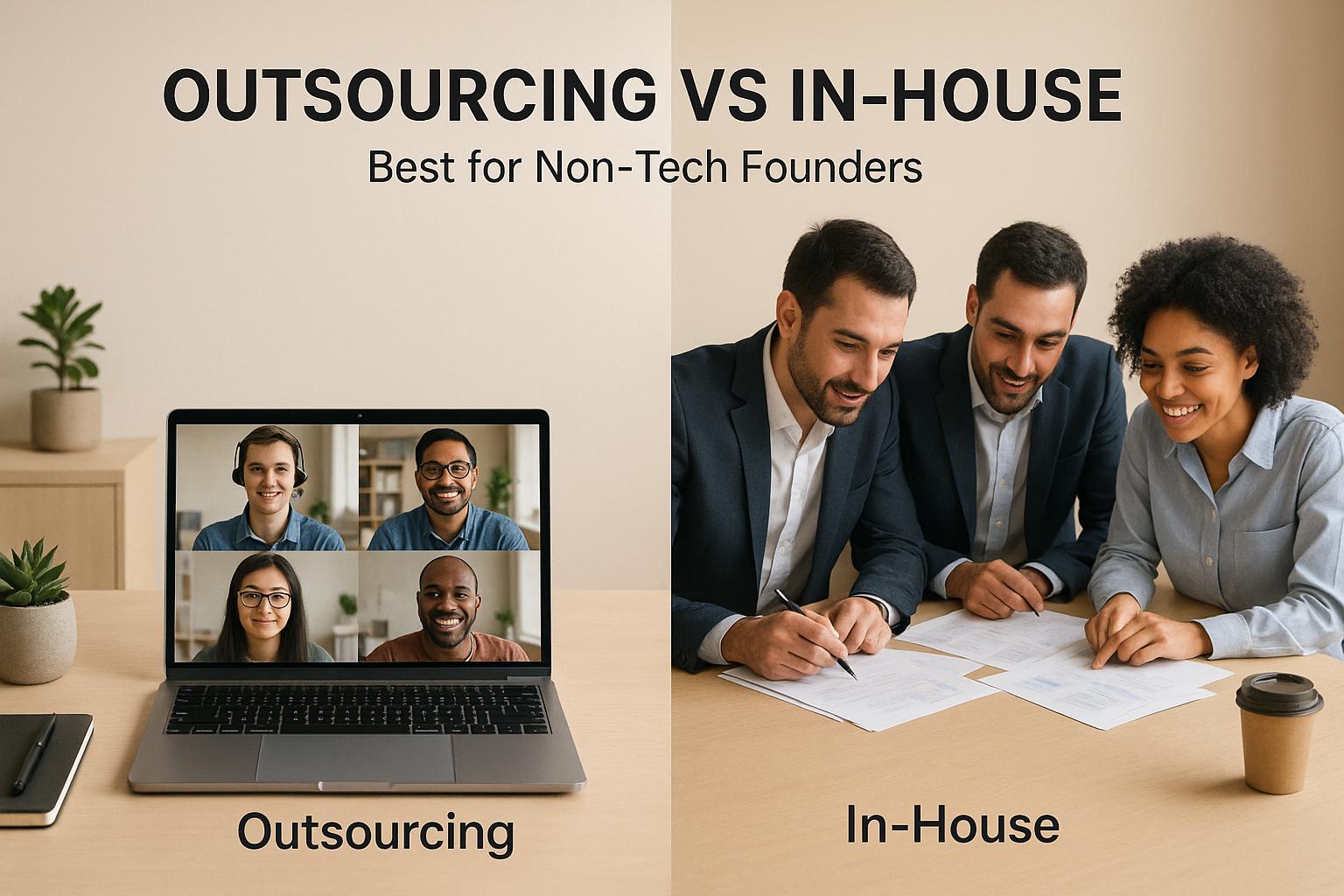 Outsourcing vs In-House: Best for Non-Tech Founders